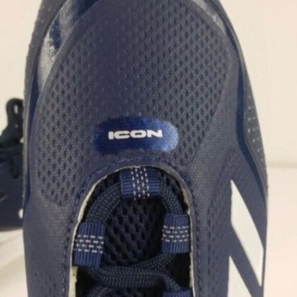 Men's Adidas Icon 7 Size 12 Navy Blue/White Baseball Cleats NEW!!! (S23853) - Picture 7 of 9